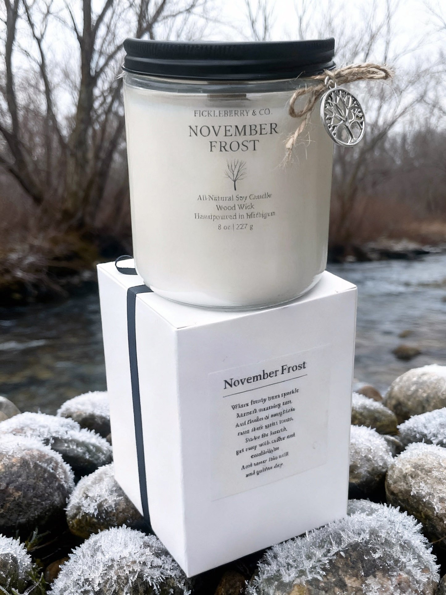 8 ounce Soy Candle November Frost