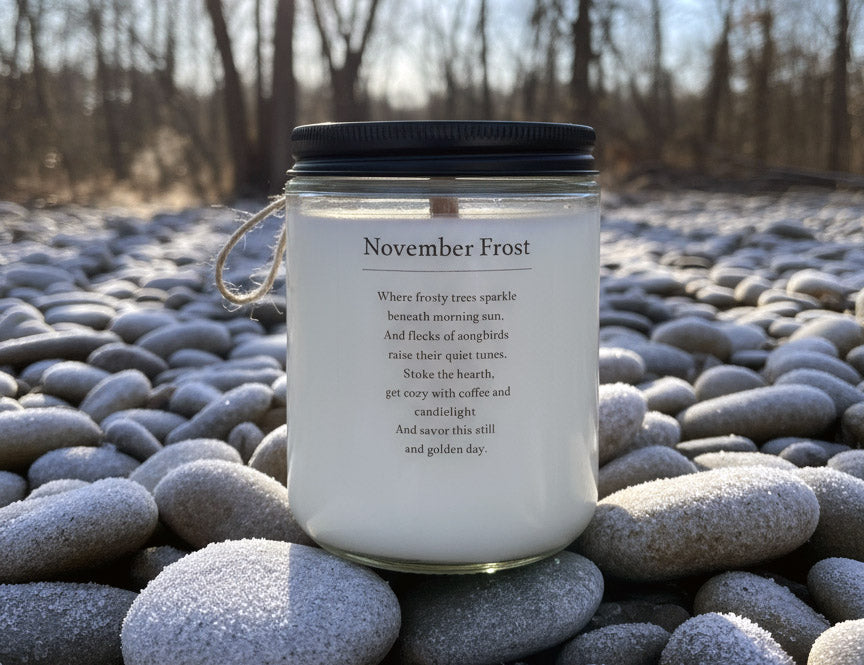 8 ounce Soy Candle November Frost