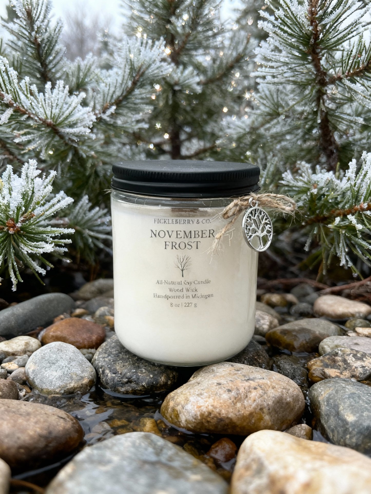 8 ounce Soy Candle November Frost