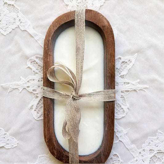 Dough Bowl Candle 12" Banana Nut Bread Scent