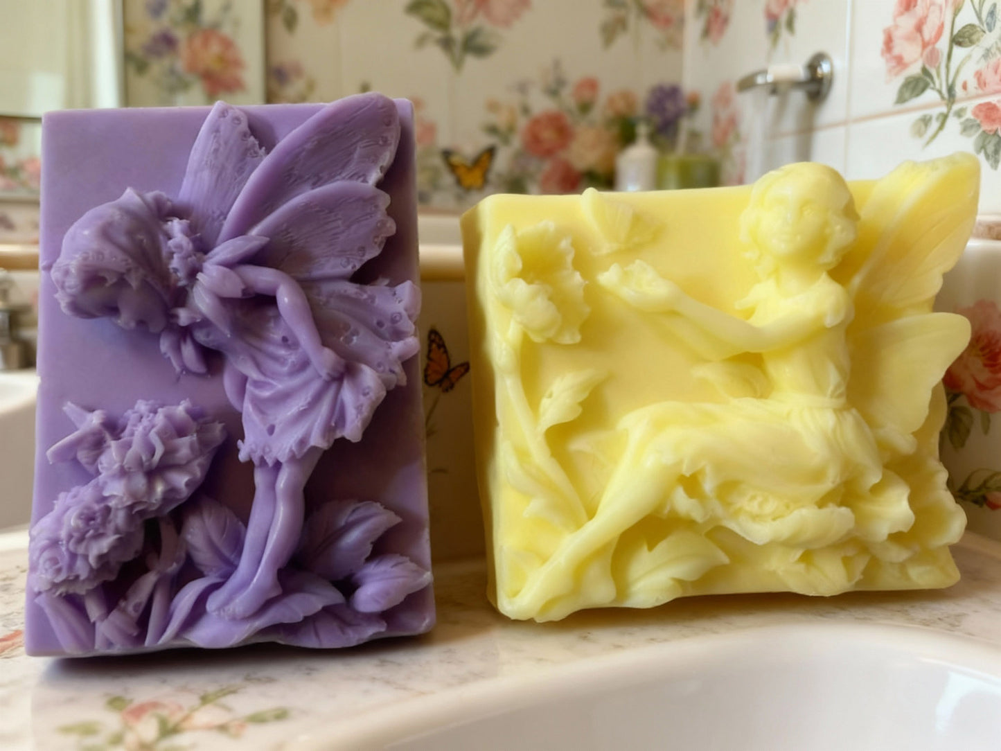 Goat Milk Fairy Soap Set — Sculpted Duo (2 x 4 oz)