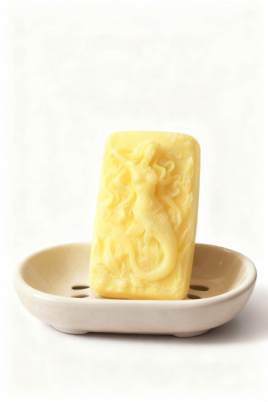 Mermaid Goat Milk Soap — Sculpted Artisan Bar (4 oz)