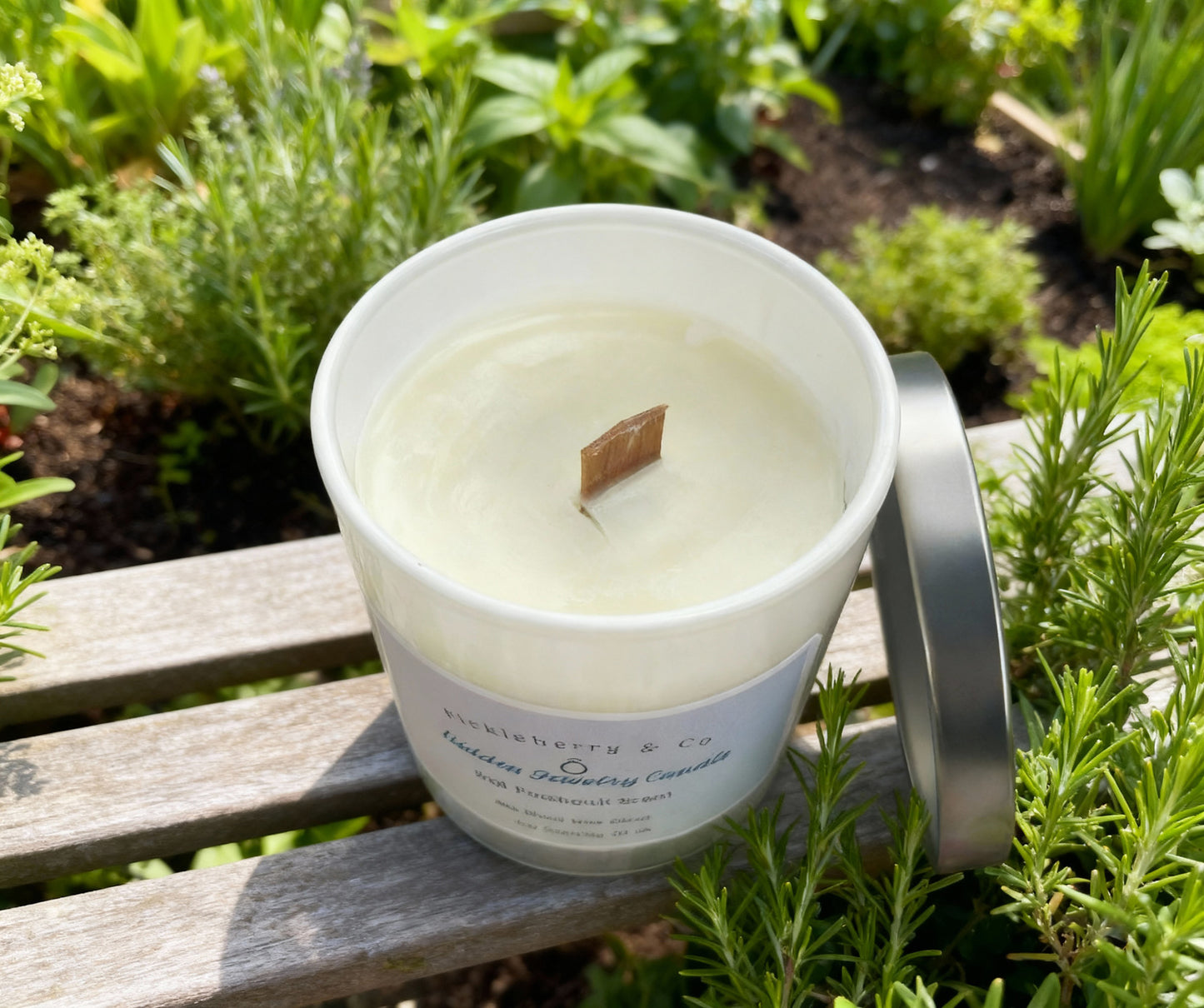 Secret Ember – Patchouli Hidden Jewelry Candle 10 oz • Soy Blend • Wood Wick