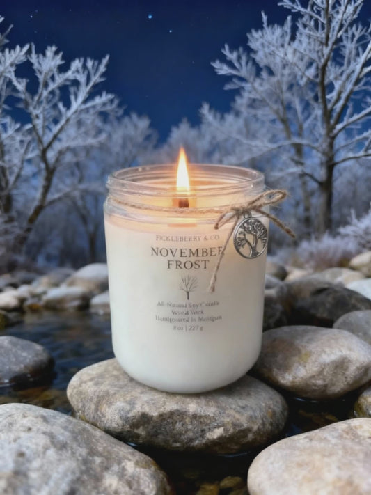8 ounce Soy Candle November Frost